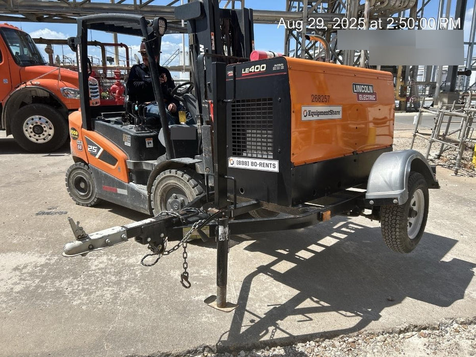 2022 Lincoln Electric LE400 Kubota V1505, Trlr, Cable Rack, Light Kit, ES Decals, T3