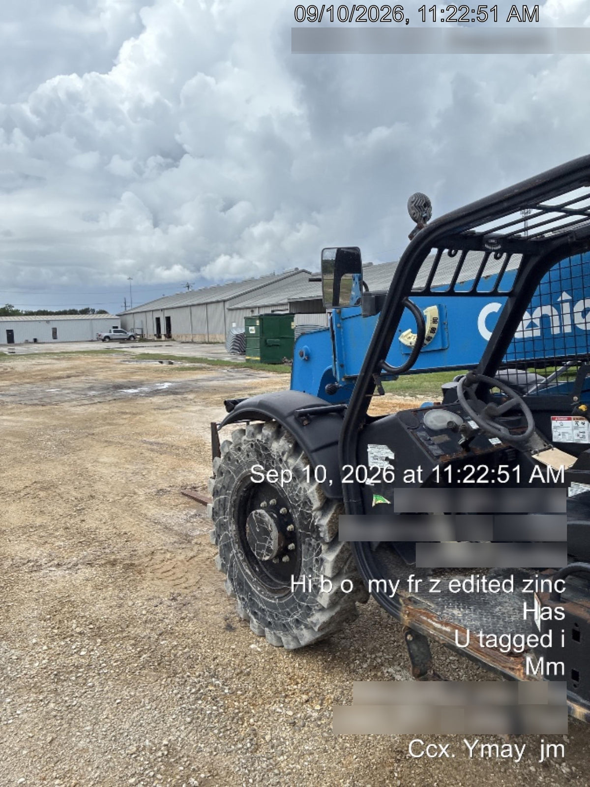 2018 Genie GTH-844 Genie GTH-844 w/ROPS, Work Lights, Solid Tires, RH Cab Mesh, Beacon, 60" Carriage and Forks