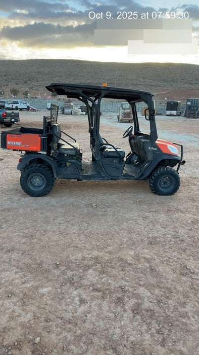 2019 Kubota RTV-X1140 4wd Utility Cart, LED Strobe, Windshield Tempered Glass, Pastic Canopy, Wire Harness Kit, Backup Alarm