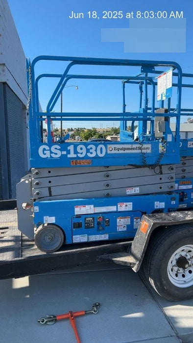 2020 Genie GS-1930 Fixed rails with chain entry gate - Pre A92.20, 800W Inverter