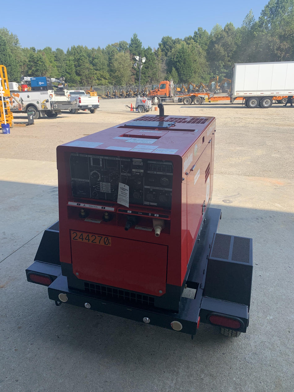 2022 Shindaiwa DGW400MDL Kubota D902 Engine, 23 HP, Dual Op Welder, Wire, Arc, Droop Stick, Tig, and CC Stick Functionality, Simulphase, 3 Phase and 1 Phase Gen Output, Single Axle NB Trlr, Slr Trckl Chrg 12V 12W, Fire Ext