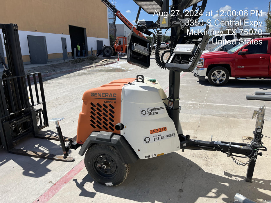 2024 Generac MLT2 Diesel, Flex Switch 120V Input, Powerzone Controller, 
(4) 320W LED Lights, 4kW Generator, 39.9 Gal Fuel Tank, 2" Ball, T3