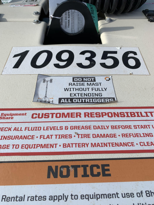 2020 Genie RL4 6kW Light Plant - Metal Halide