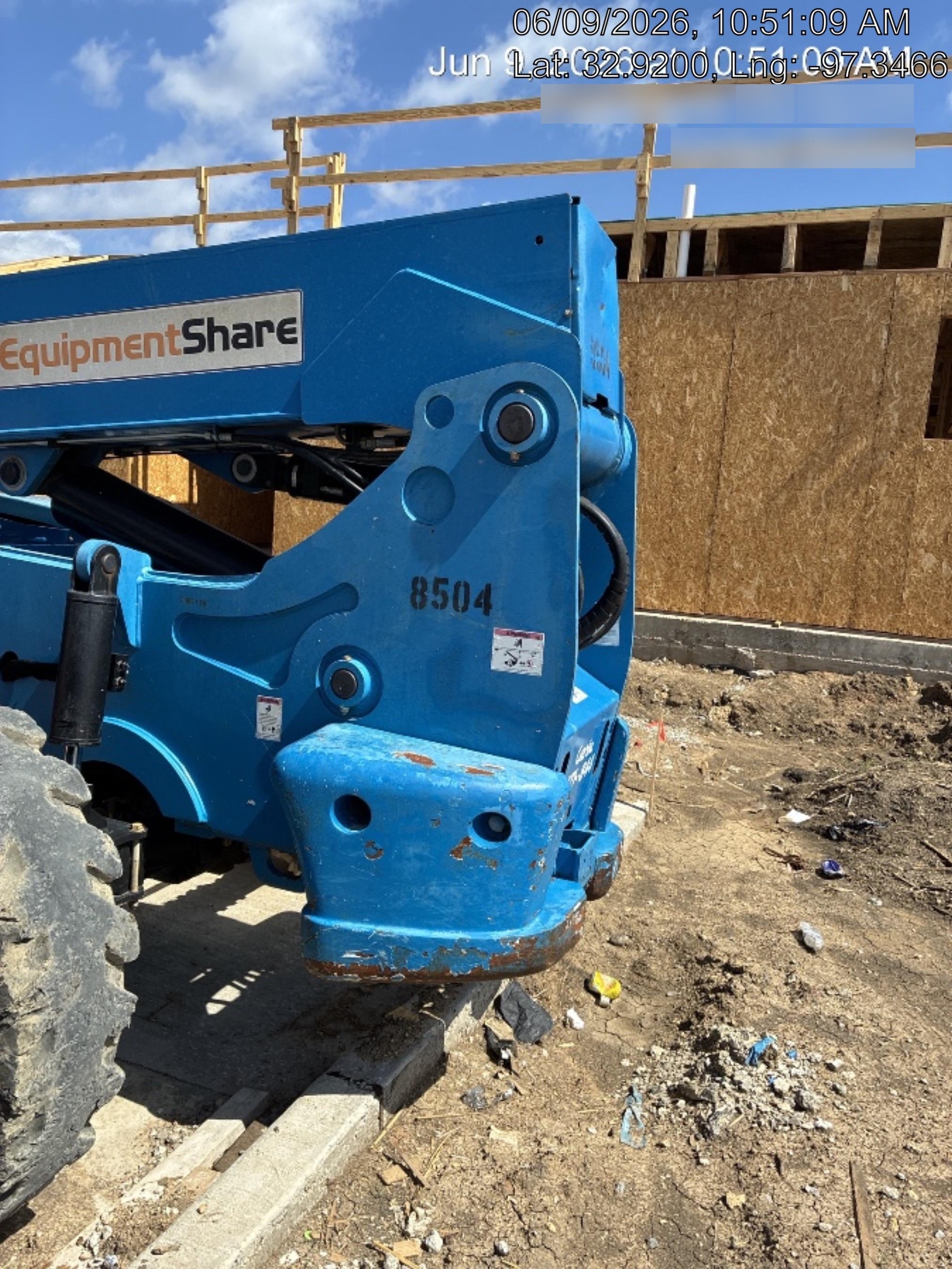 2018 Genie GTH-844 Genie GTH-844D w/Open ROPS, FF Tires, Work Light/Beacon, 60" Carriage and Forks