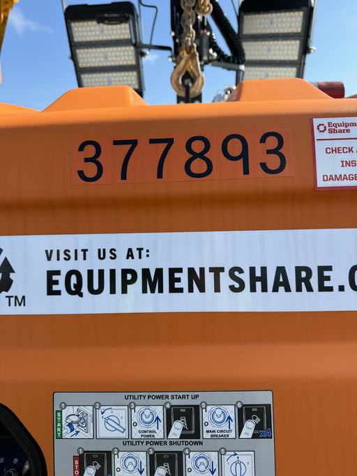 2023 Generac MLT2 Diesel, Flex Switch 120V Input, Powerzone Controller, 
(4) 320W LED Lights, 4kW Generator, 39.9 Gal Fuel Tank, 2" Ball, T3