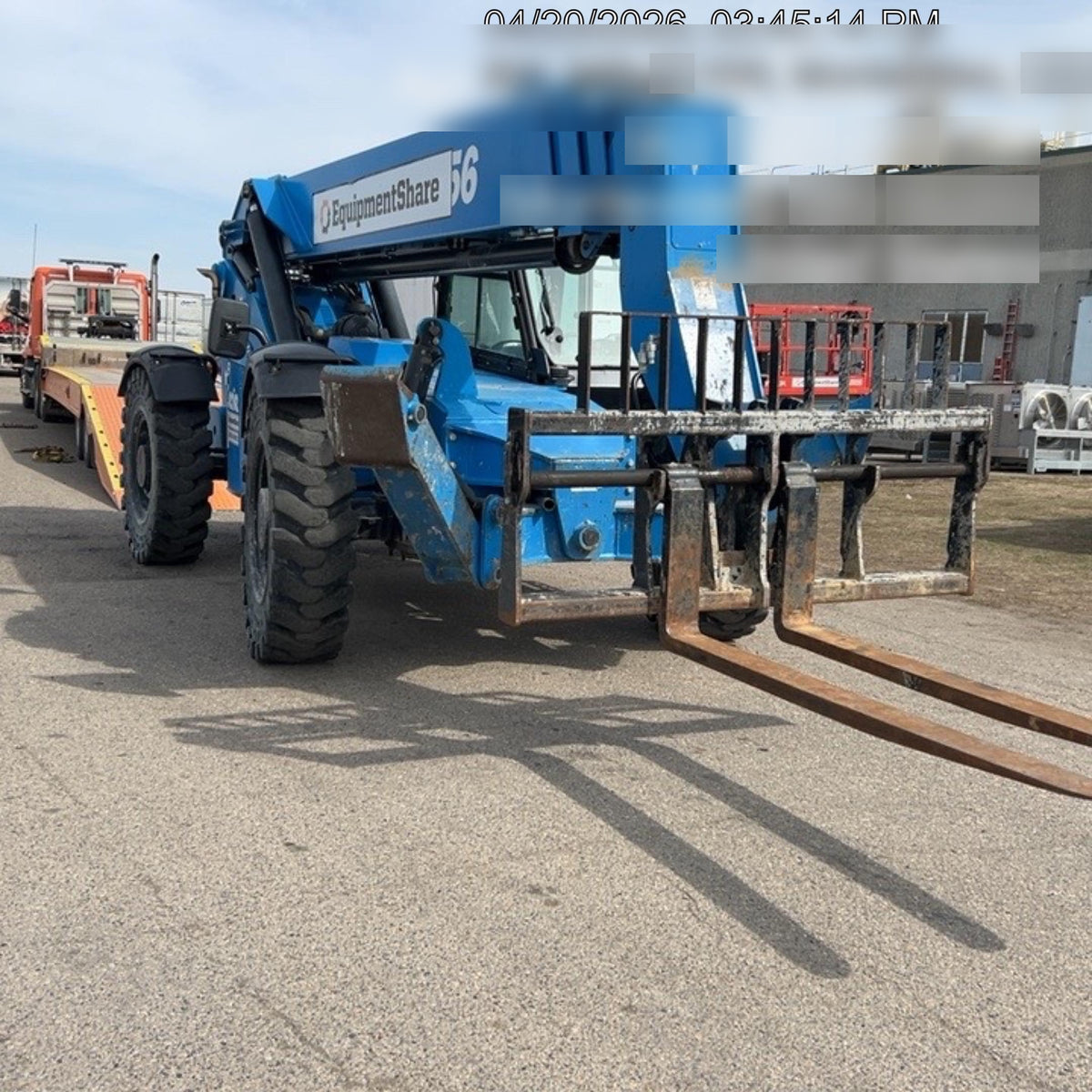 2018 Genie GTH-1056 Genie GTH-1056 w/Enclosed Cab w/HVAC, Work Lights, Solid Tires, Beacon, 60" Carriage and Forks