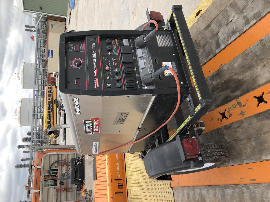 2020 Lincoln Electric Vantage 322 Welder Ready-Pak 3, w/ GPS & Decals (includes trailer, cable rack, fender light kit)