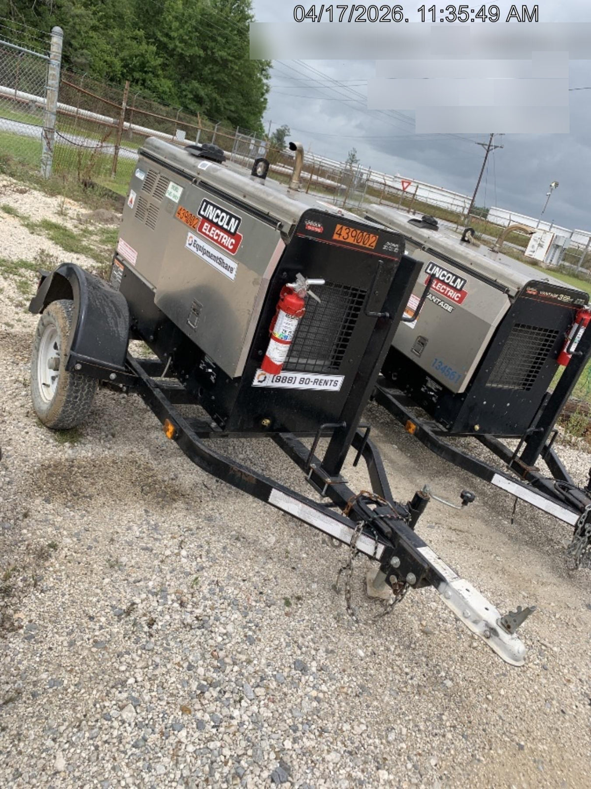 2024 Lincoln Electric LE400 Kubota V1505, Trlr, Cable Rack, Light Kit, ES Decals, T3