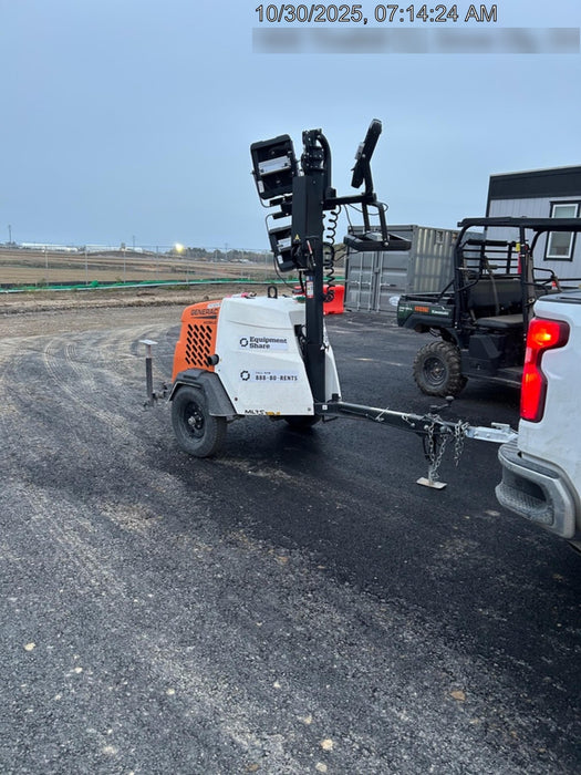 2024 Generac MLT2 Diesel, Flex Switch 120V Input, Powerzone Controller, 
(4) 320W LED Lights, 4kW Generator, 39.9 Gal Fuel Tank, 2" Ball, T3