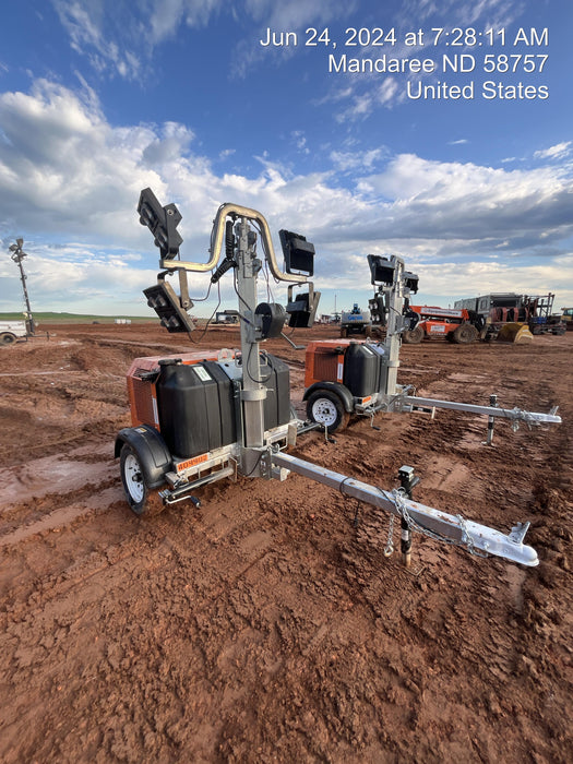 2024 Wanco WLTT-4MM4K Diesel, Deep Sea Controller, Shore Power Plug, Auto Start, (4) 350W LED Floodlights, 4kW Generator, 60 Gal Fuel Tank, 2" Ball, T3