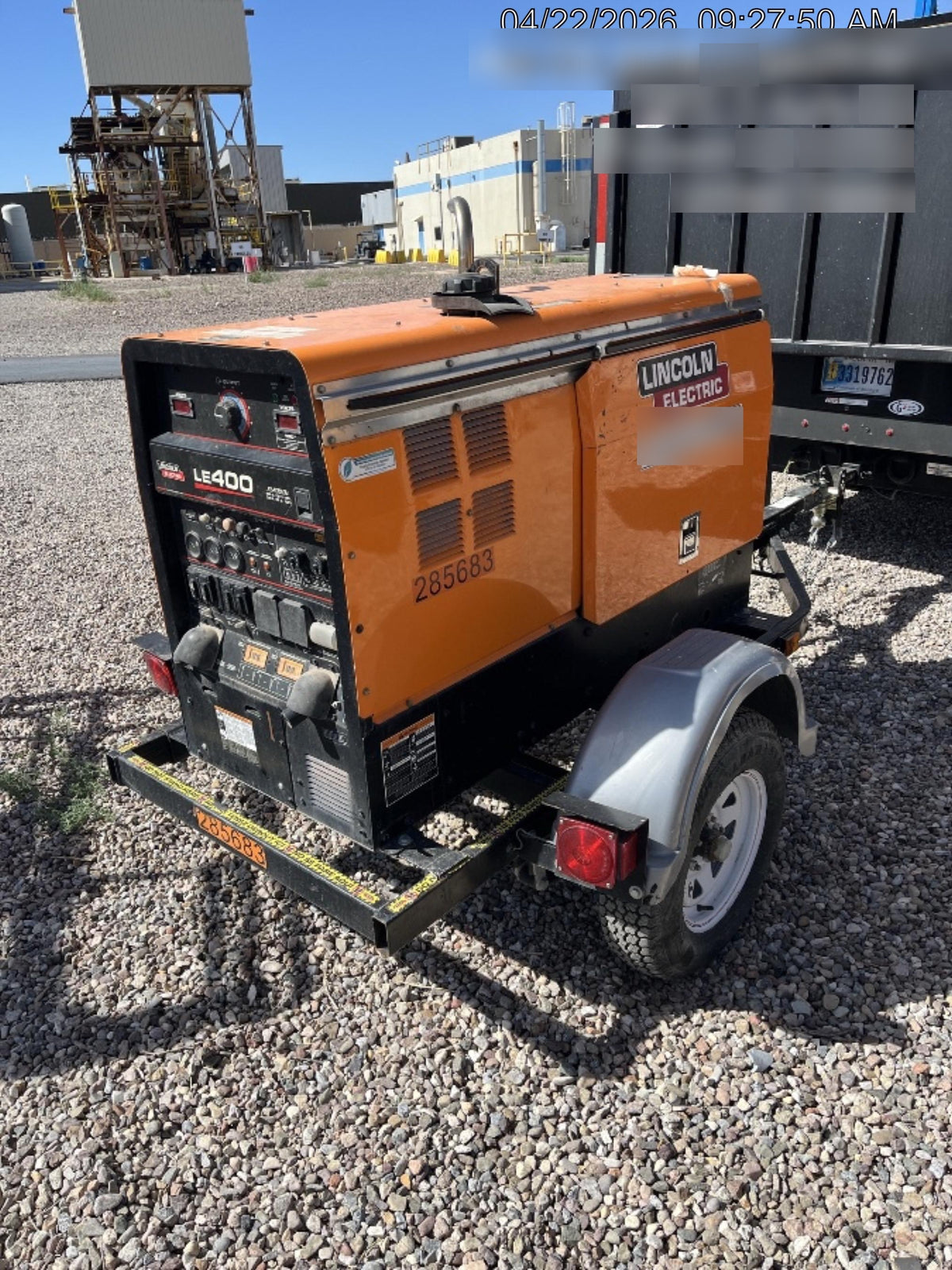 2022 Lincoln Electric LE400 Kubota V1505, Trlr, Cable Rack, Light Kit, ES Decals, T3