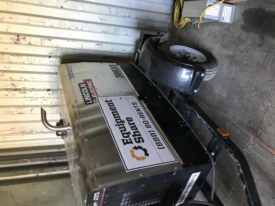 2019 Lincoln Electric Vantage 322 Welder Ready-Pak 3, Two wheel trailer, Fender and Light kit, Cable Rack
