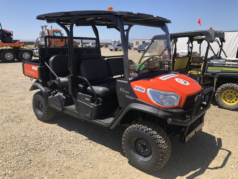 2022 Kubota RTV-X1140W-H Plastic Canopy, Windshield Acrylic Clear, LED Strobe Light, Wire Harness Kit, Back up Alarm