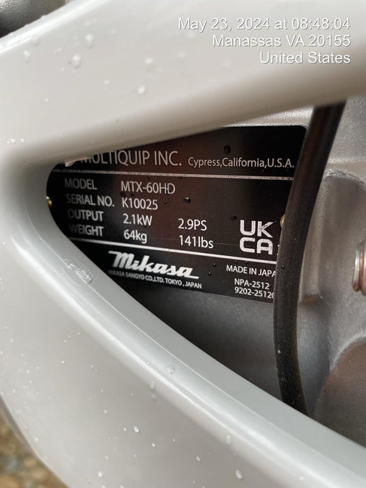 2023 MULTIQUIP MTX60HD