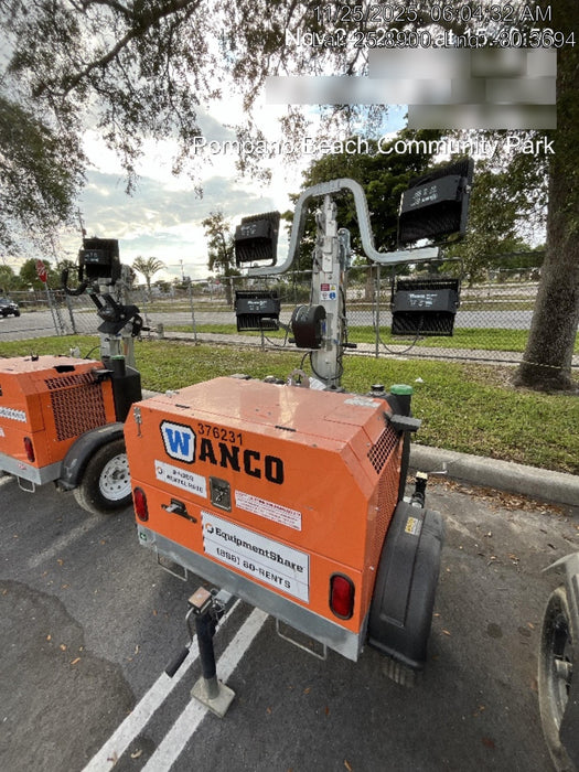 2023 Wanco WLTT-4MM4K Diesel, Deep Sea Controller, Shore Power Plug, Auto Start, (4) 350W LED Floodlights, 4kW Generator, 60 Gal Fuel Tank, 2" Ball, T3