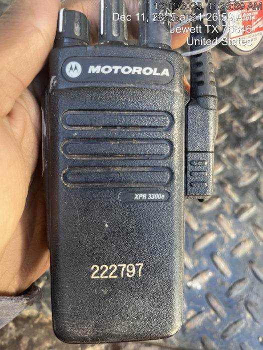 2022 MOTOROLA XPR3300E