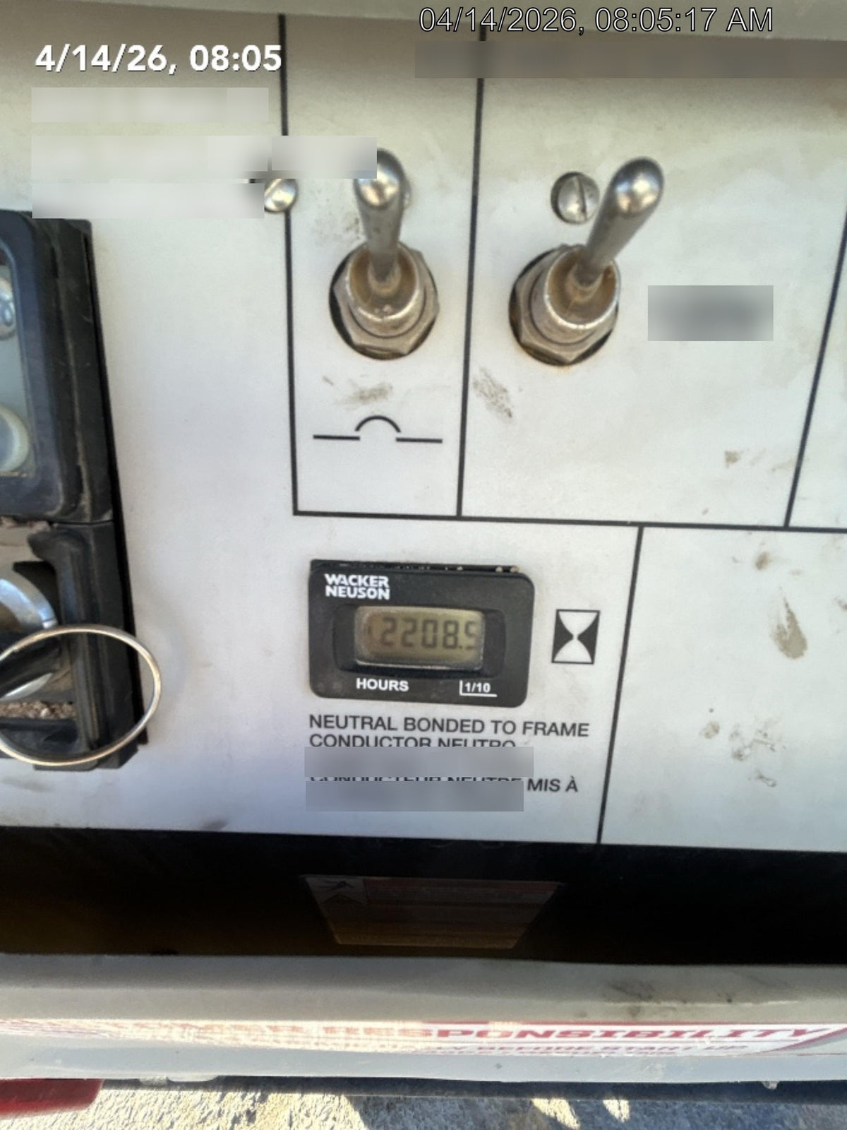 2019 Wacker Neuson LTV6L-MH Standard Options, ES Track Hardware, Fuel Level Sensor