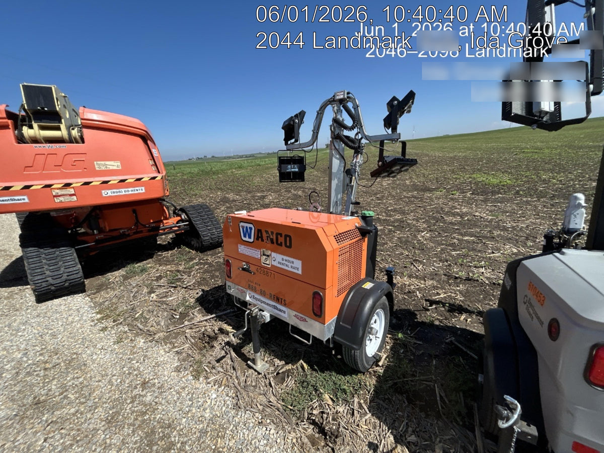 2024 Wanco WLTT-4MM4K Diesel, Deep Sea Controller, Shore Power Plug, Auto Start, (4) 350W LED Floodlights, 4kW Generator, 60 Gal Fuel Tank, 2" Ball, T3