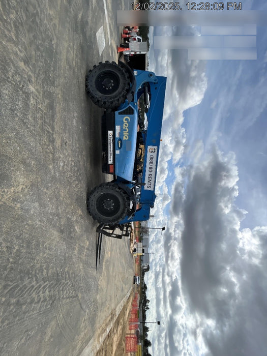 2019 Genie GTH-636 Canopy, Solid RT Tires, LED Work Lights, Beacon 60" QA Carriage, 48" Forks