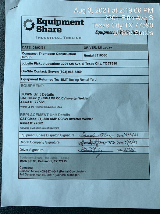 2020 LINCOLN ELECTRIC FLEXTEC 350X