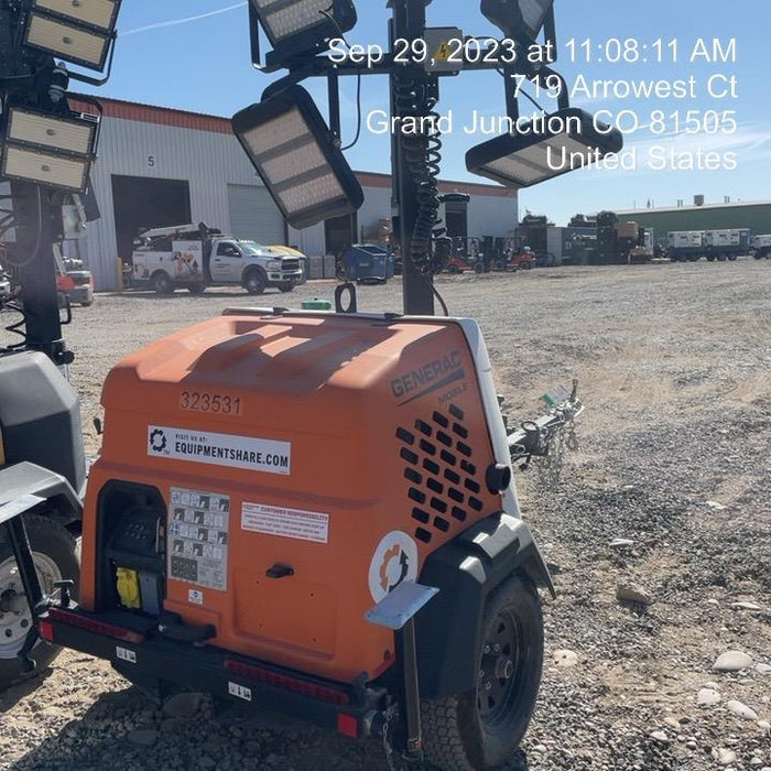 2023 Generac MLT2 Diesel, Flex Switch 120V Input, Powerzone Controller, (4) 320W LED Lights, 4kW Generator, 39.9 Gal Fuel Tank, 2" Ball, T3