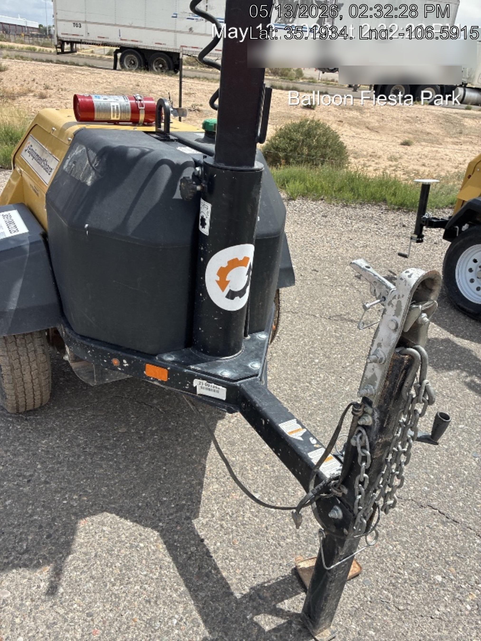 Allmand NLV3GR (4) LED Light Fixture 350W, 23' Vertical Mast, 3kW Prime, Towable, Deep Sea L401, Leveling Jacks, Yanmar T4F 5.8hp
