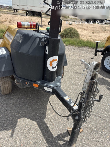 Allmand NLV3GR (4) LED Light Fixture 350W, 23' Vertical Mast, 3kW Prime, Towable, Deep Sea L401, Leveling Jacks, Yanmar T4F 5.8hp