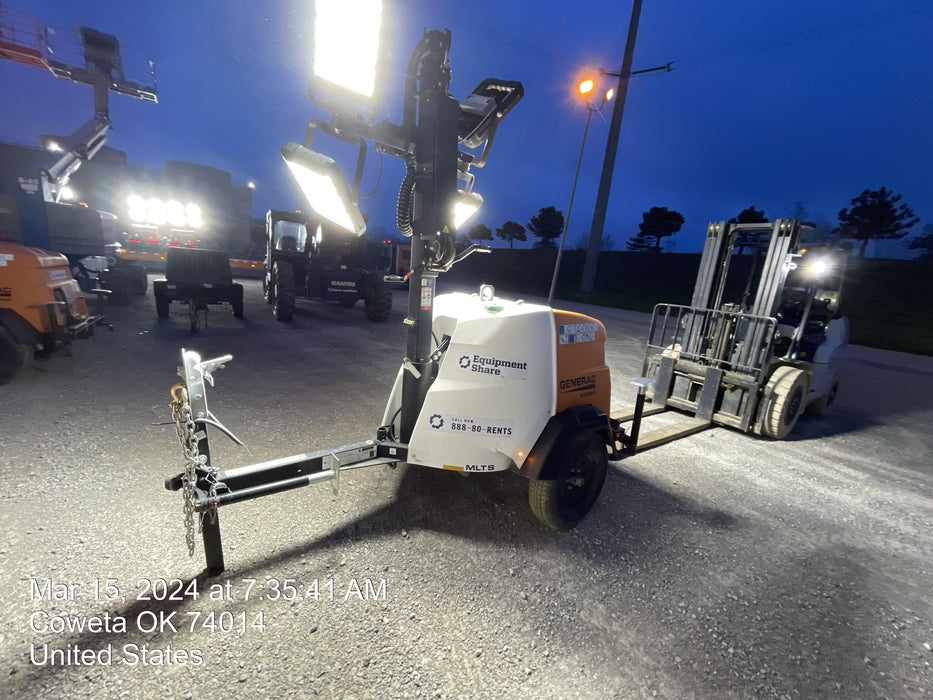 2023 Generac MLT2 Diesel, Flex Switch 120V Input, Powerzone Controller, (4) 320W LED Lights, 4kW Generator, 39.9 Gal Fuel Tank, 2" Ball, T3