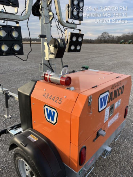 2024 Wanco WLTT-4MM4K Diesel, Mitsubishi L2E, 9.0HP @1800 rpm, Deep Sea Controller, Shore Power Plug, Auto Start, (4) 350W LED Floodlights, 4kW Generator, 60 Gal Fuel Tank, 2" Ball, T3