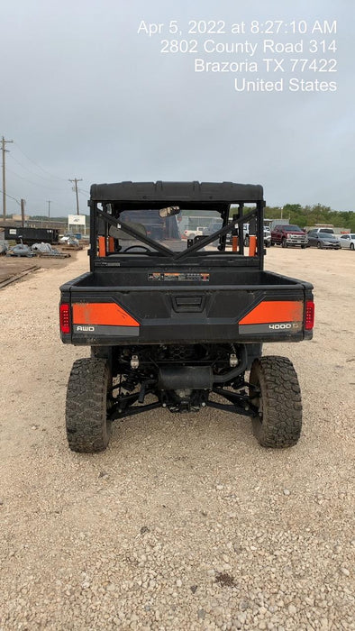 Polaris Pro XD 4000D AWD Canopy, Diesel, 4-6 Passenger, LED Strobe, Rearview Mirror