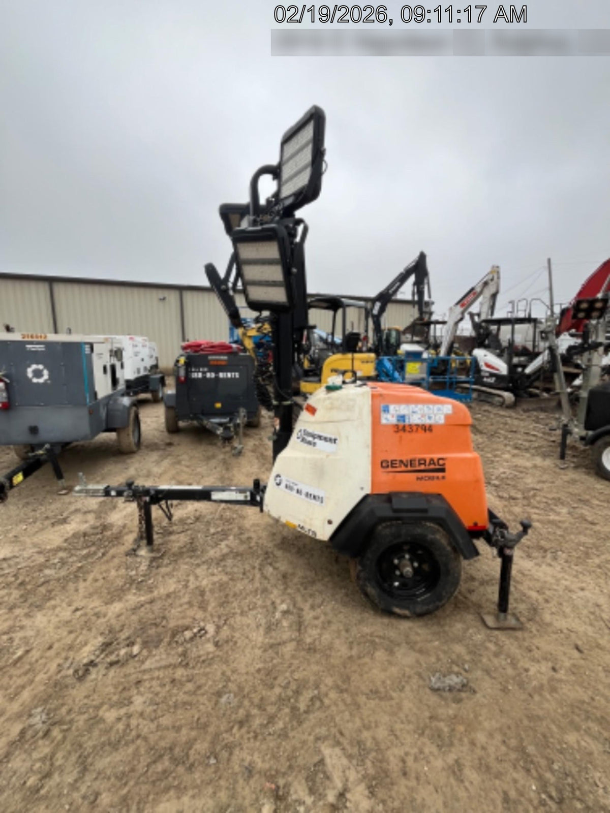 2023 Generac MLT2 Diesel, Flex Switch 120V Input, Powerzone Controller, (4) 320W LED Lights, 4kW Generator, 39.9 Gal Fuel Tank, 2" Ball, T3