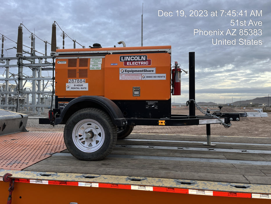 2023 Lincoln Electric LE400 Kubota V1505, Trlr, Cable Rack, Light Kit, ES Decals, T3