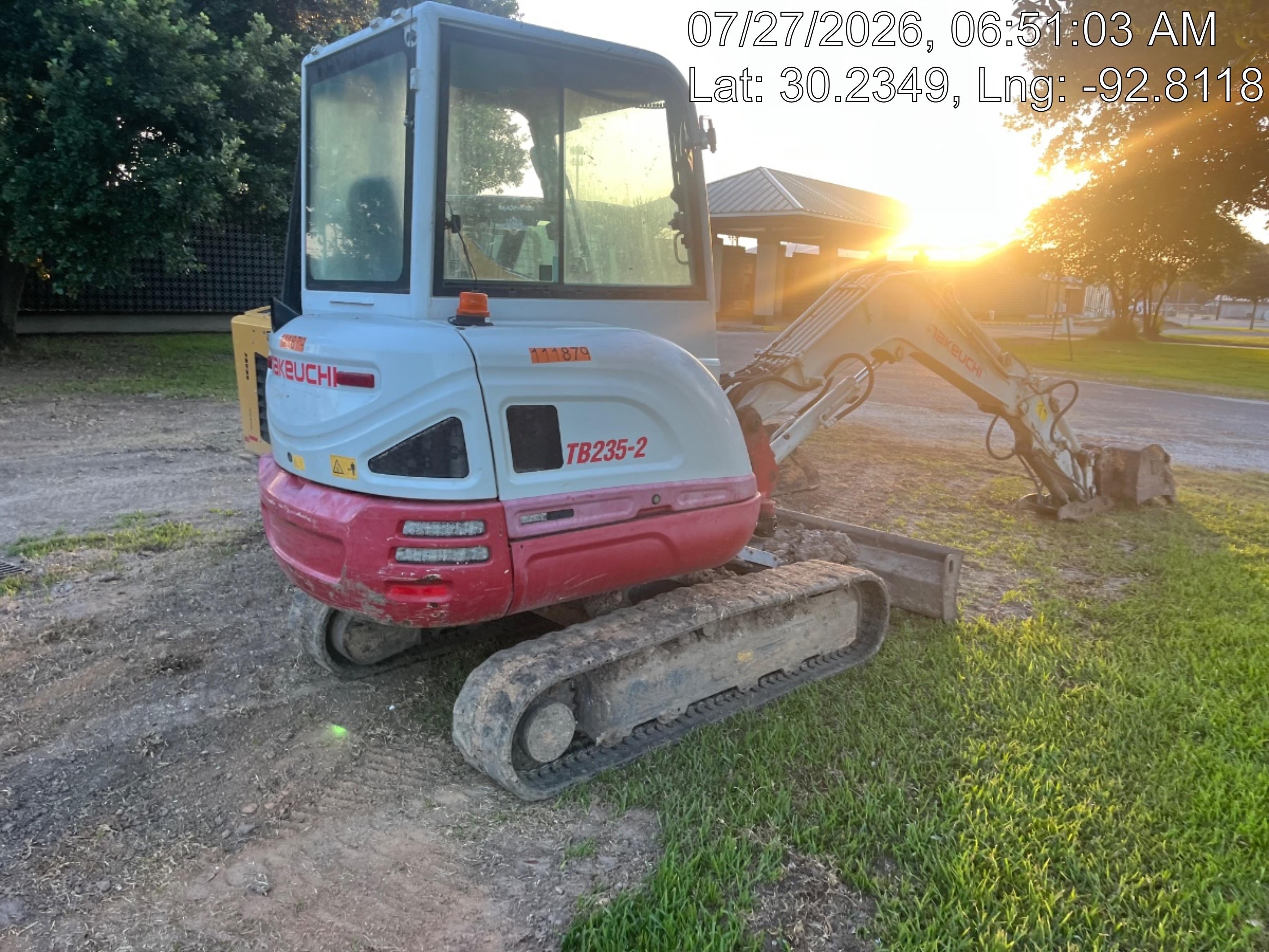 2020 Takeuchi TB-235-2CR Cab/Heat/Air, Rubber Tracks, Manual TAG QC
