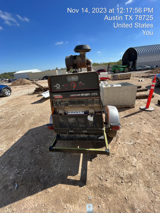 2022 Lincoln Electric Vantage 549X Crosslink Technology, Trailer Mounted, ES Decals, T3