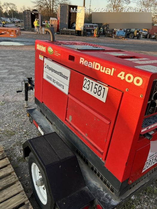 2022 Shindaiwa DGW400MDL Kubota D902 Engine, 23 HP, Dual Op Welder, Wire, Arc, Droop Stick, Tig, and CC Stick Functionality, Simulphase, 3 Phase and 1 Phase Gen Output, Single Axle NB Trlr, Slr Trckl Chrg 12V 12W, Fire Ext