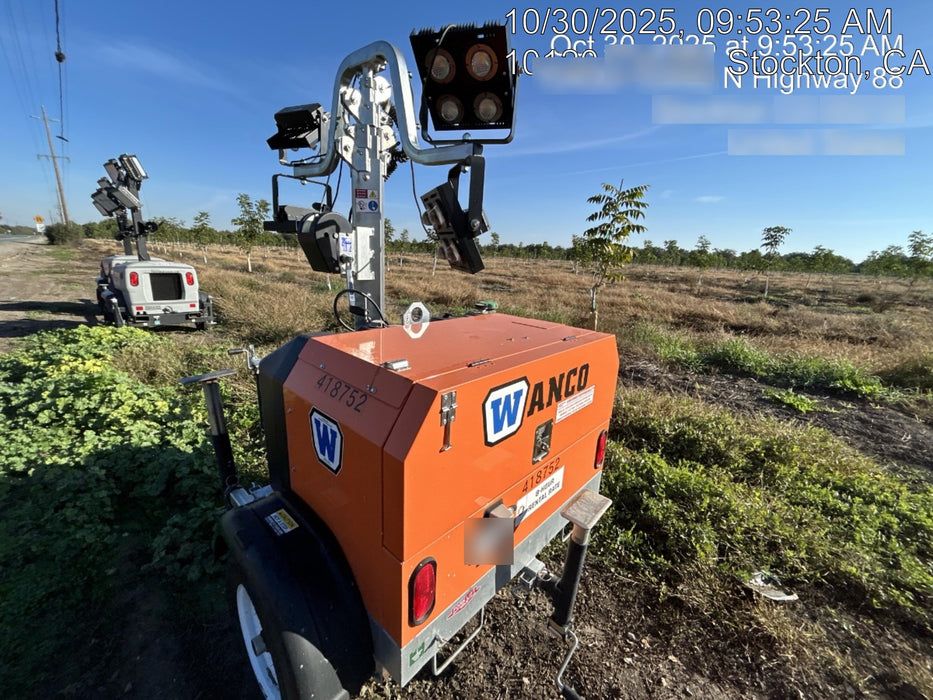 2024 Wanco WLTT-4MM4K Diesel, Deep Sea Controller, Shore Power Plug, Auto Start, (4) 350W LED Floodlights, 4kW Generator, 60 Gal Fuel Tank, 2" Ball, T3