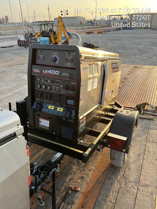 2024 Lincoln Electric LE400 Kubota V1505, Trlr, Cable Rack, Light Kit, ES Decals, T3