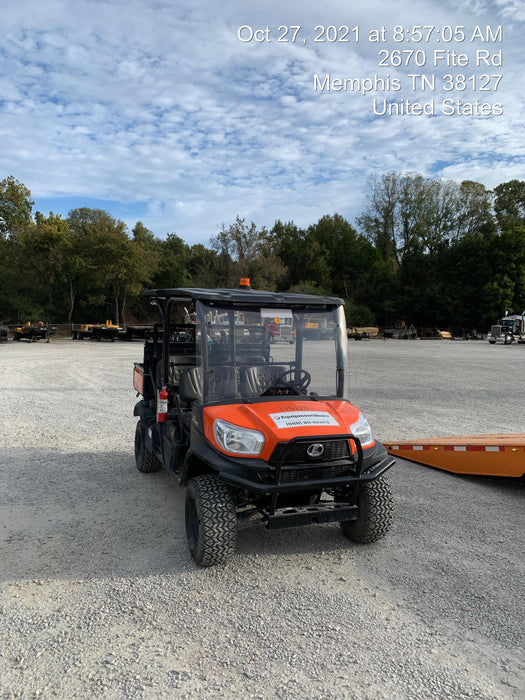 2021 Kubota RTV-X1140W-H Plastic Canopy, Windshield Acrylic Clear, LED Strobe Light, Wire Harness Kit, Back up Alarm