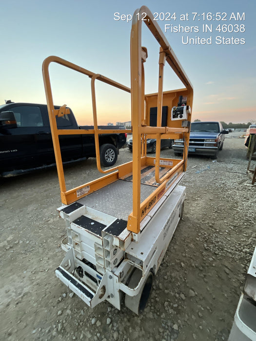 Custom Equipment HB-1430 Hy-Brid Scissor Lift
Platform capacity up to 670 lbs
Working height up to 20 ft
Weighs under 1,700 lbs
Non-marking wheels