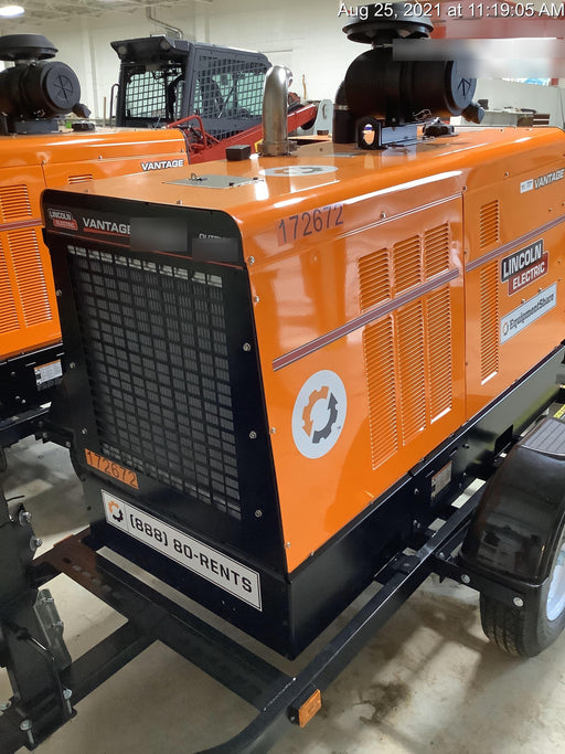 2021 Lincoln Electric Vantage 549X Ready Pak 3, ORANGE (includes trailer, cable rack, fender light kit)