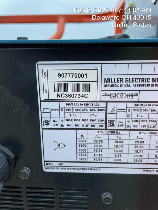 2023 MILLER ELECTRIC CST-280