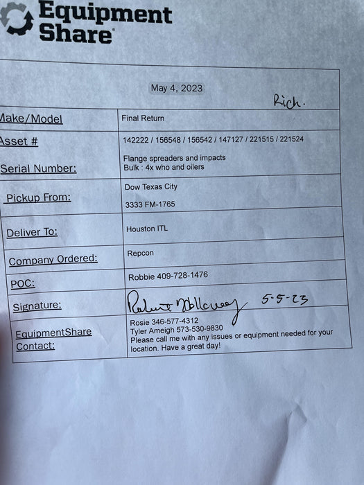 2022 GEARENCG MFG P95-525 GEARNCG MFG