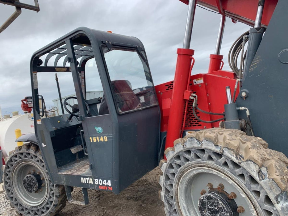 2019 Manitou MTA8044 MTA 8044 - 74 HP T4, Canopy, Worklights/Strobe, Beacon, 66" Carriage, 48" Forks, Solid Tires, Lift Hook, Aux Hydraulics