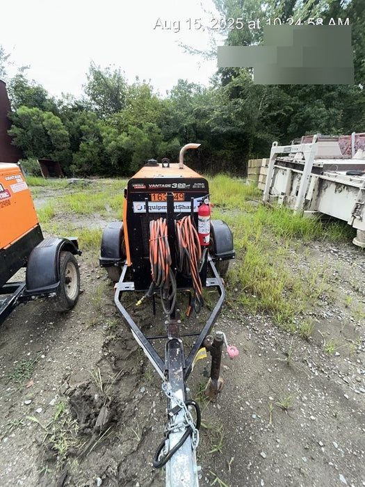 2021 Lincoln Electric Vantage 322 Vantage 322 Ready Pak 3 w/ Decals, ORANGE (includes trailer, cable rack, fender light kit) NO Telematics