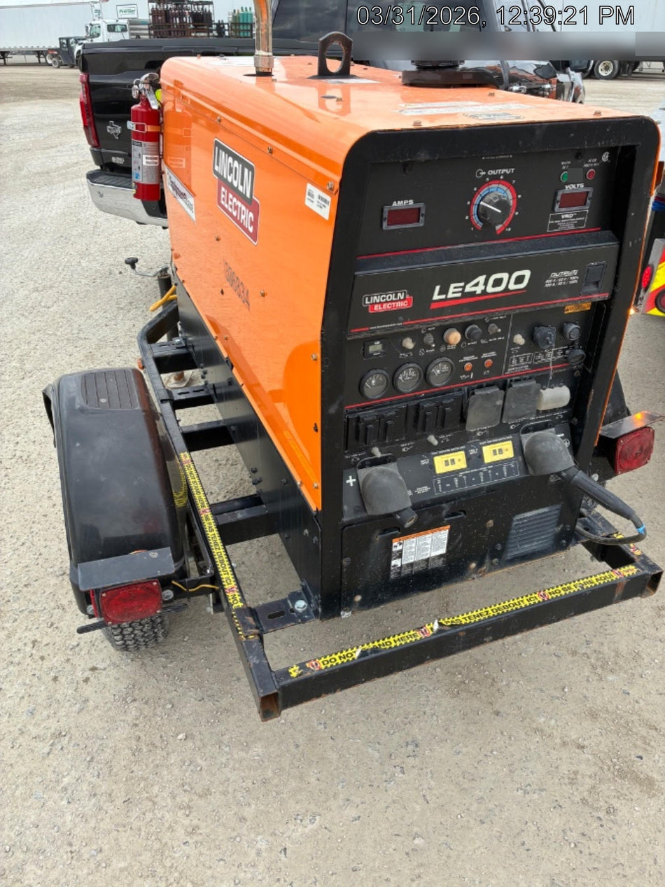 2023 Lincoln Electric LE400 Kubota V1505, Trlr, Cable Rack, Light Kit, ES Decals, T3