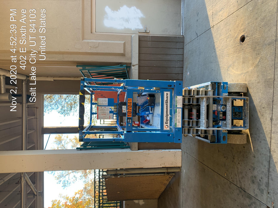 2020 Genie GS-1930 Solid Non Marking Tires, Beacon, Folding rails with half height swing gate, 800W Inverter