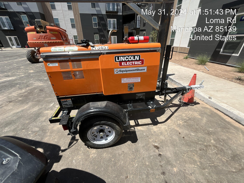 2022 Lincoln Electric LE400 Kubota V1505, Trlr, Cable Rack, Light Kit, ES Decals, T3