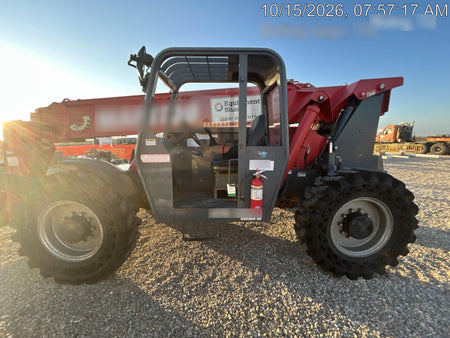 2018 Manitou MTA10055 Manitou MTA 10055 w/Cab/Heat/AC, Work Lights/Strobe, Aux Hyd, Solid Tires, Lift Hook, 66" Carriage, 60" Forks