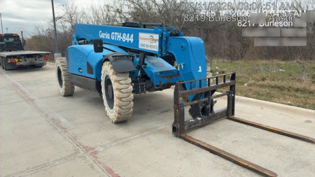 2017 Genie GTH-844 Diesel Engine, Solid Tires, 60" Carriage, Open ROPS