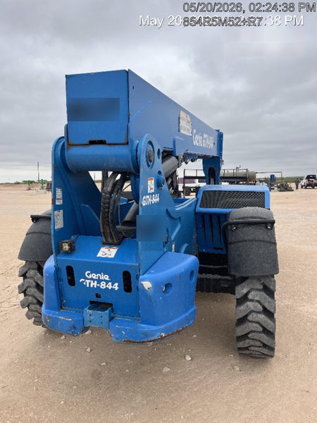 2018 Genie GTH-844 GTH-844 w/Open ROPS, Solid Tires, beacon/work lights, 60" carriage/forks